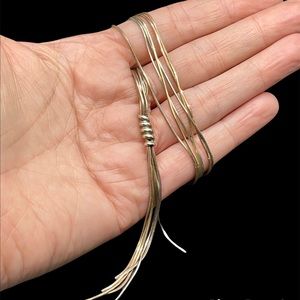 Sterling silver modern necklace